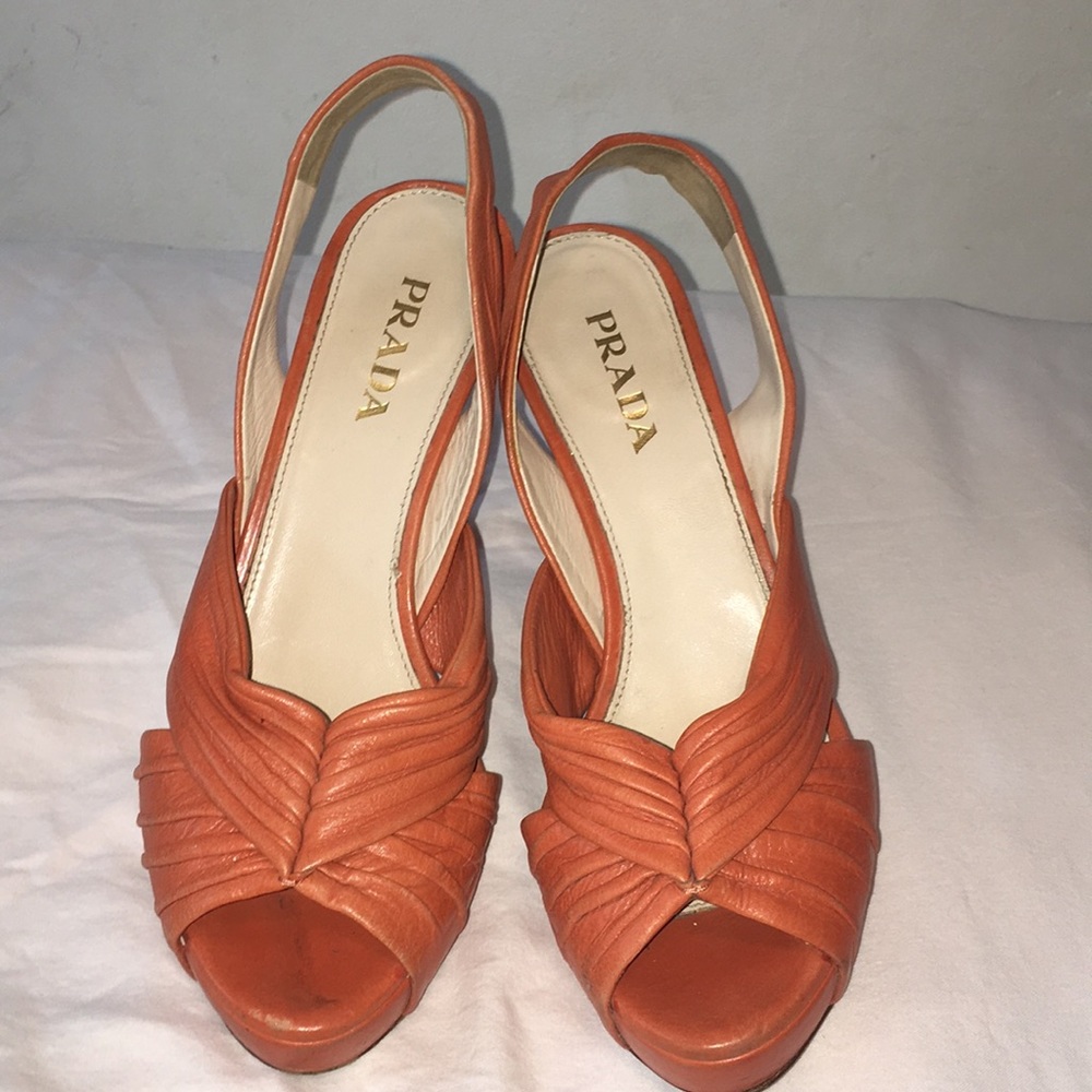 Prada leather pumps